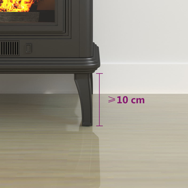 Placă de sticlă pentru semineu Transparent 120 x 60 cm Sticlă