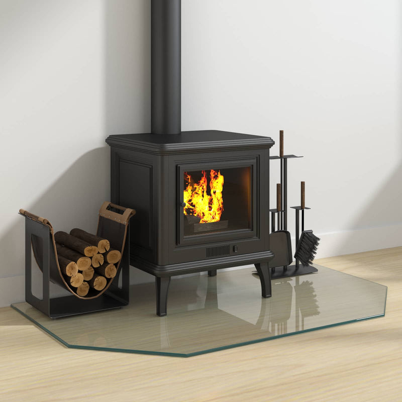 Placă de sticlă pentru semineu Transparent 100 x 60 cm Sticlă