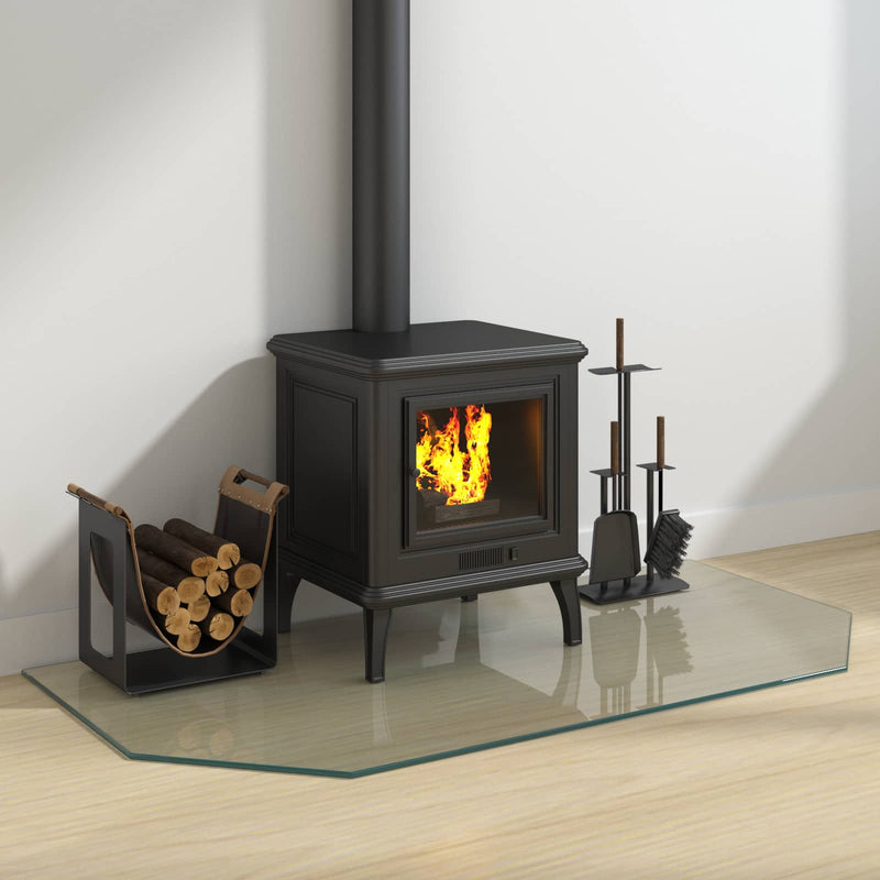 Placă de sticlă pentru semineu Transparent 120 x 60 cm Sticlă