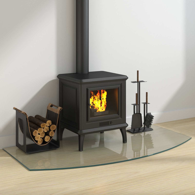 Placă de sticlă pentru semineu Transparent 120 x 60 cm Sticlă