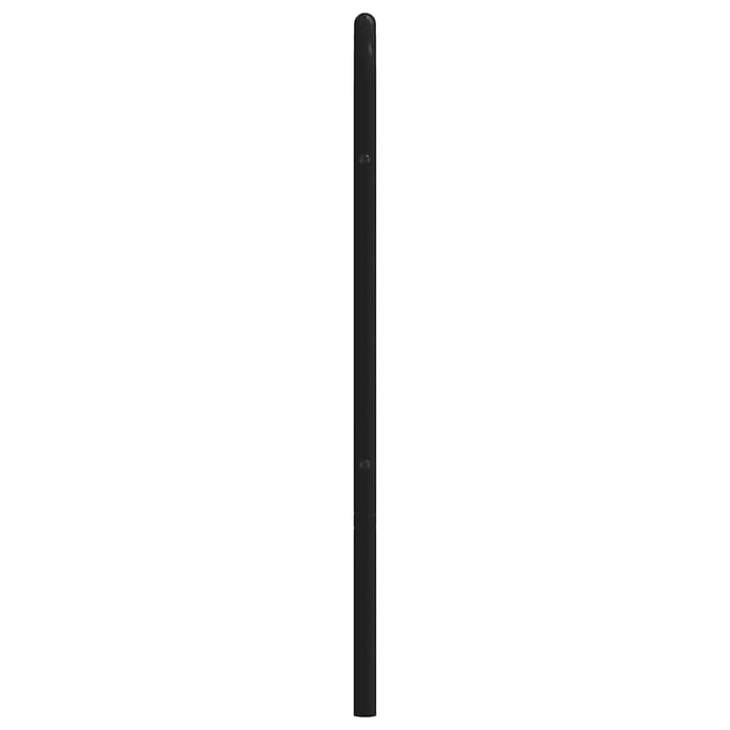Tăblie de pat de schimb metalică, negru, 75 cm