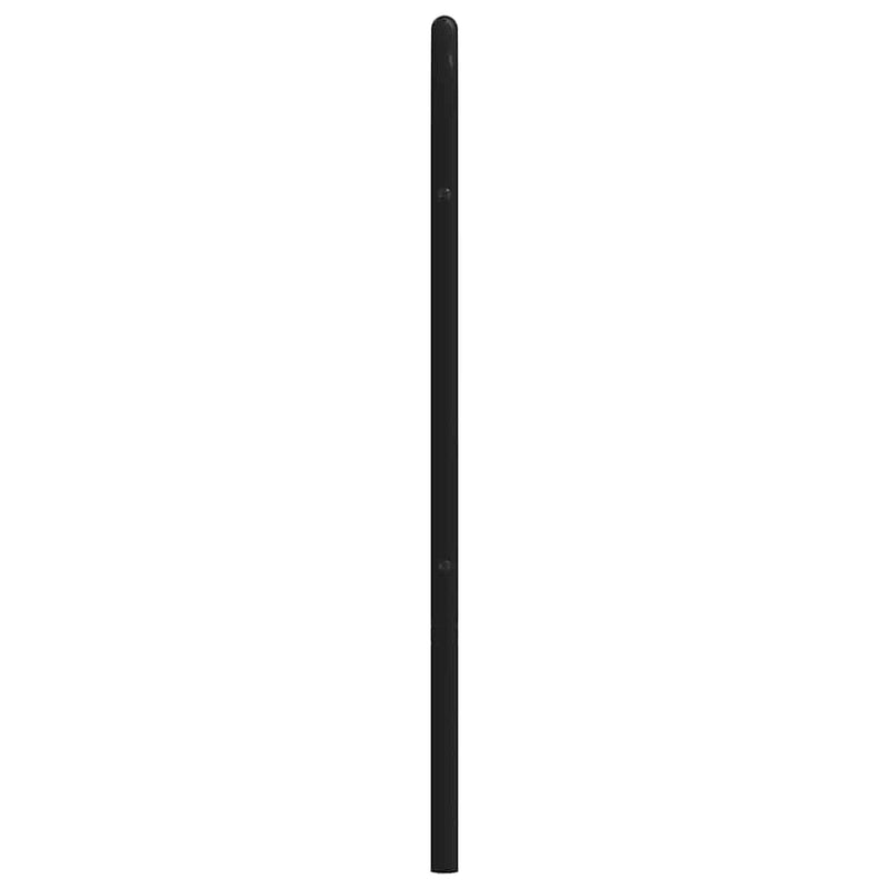 Tăblie de pat de schimb metalică, negru, 193 cm