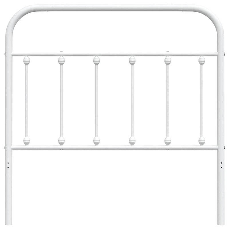 Tăblie de pat de schimb metalică, alb, 100 cm