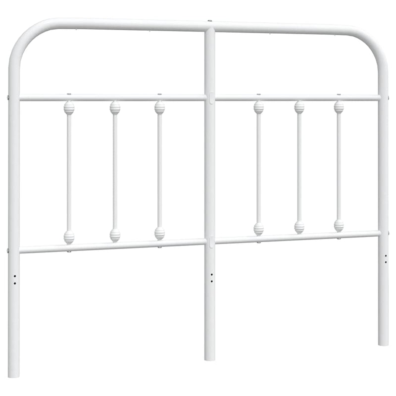 Tăblie de pat de schimb metalică, alb, 120 cm