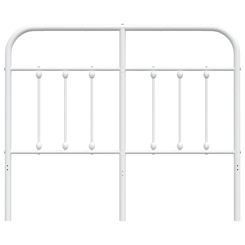Tăblie de pat de schimb metalică, alb, 120 cm