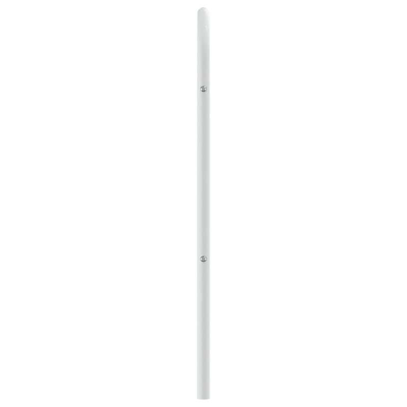 Tăblie de pat de schimb metalică, alb, 135 cm