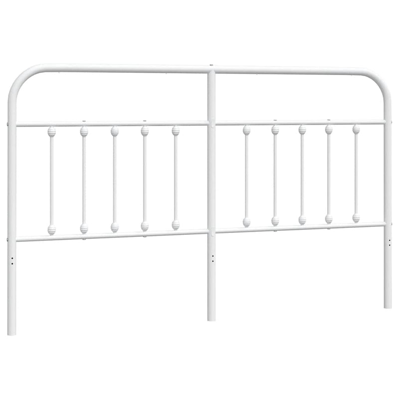 Tăblie de pat de schimb metalică, alb, 180 cm