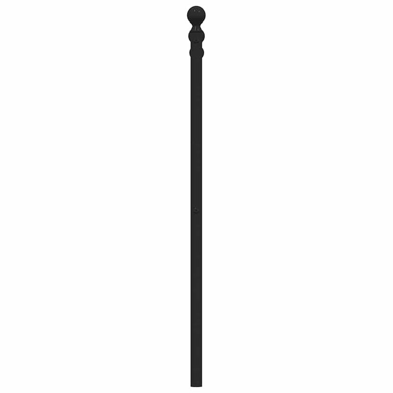 Tăblie de pat de schimb metalică, negru, 100 cm