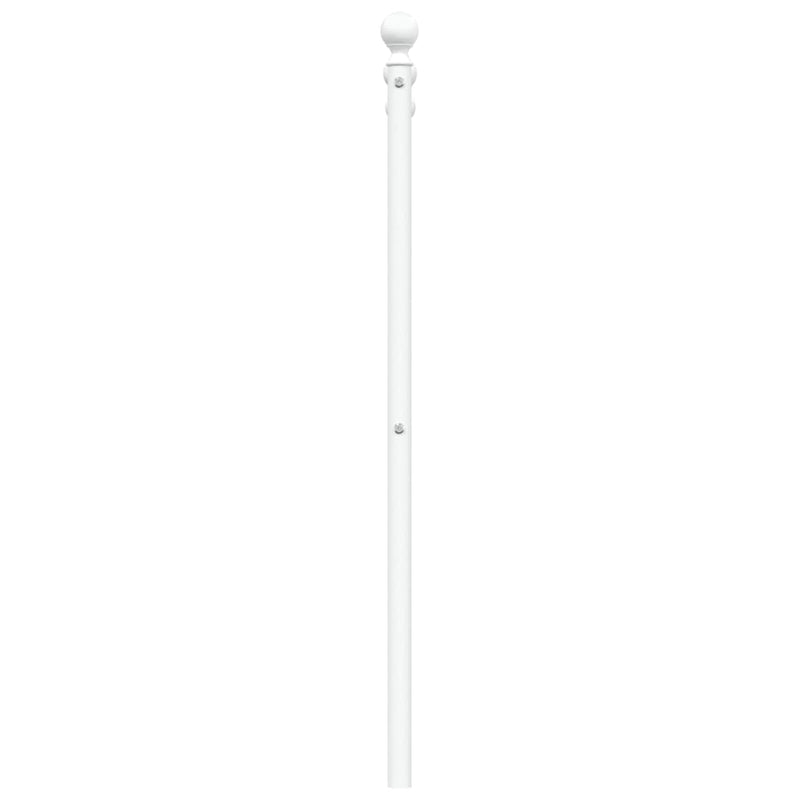 Tăblie de pat de schimb metalică, alb, 90 cm