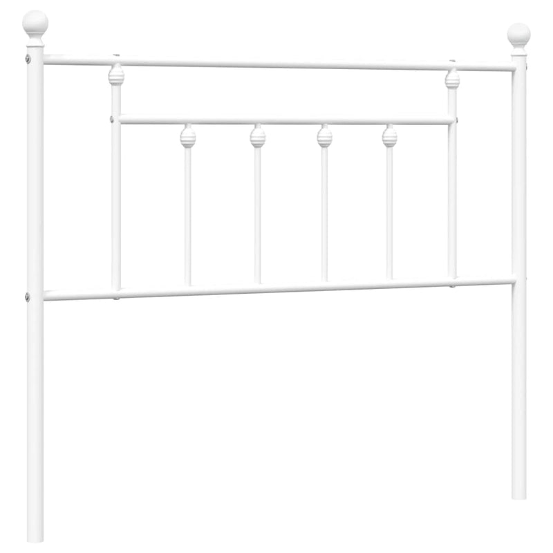 Tăblie de pat de schimb metalică, alb, 107 cm