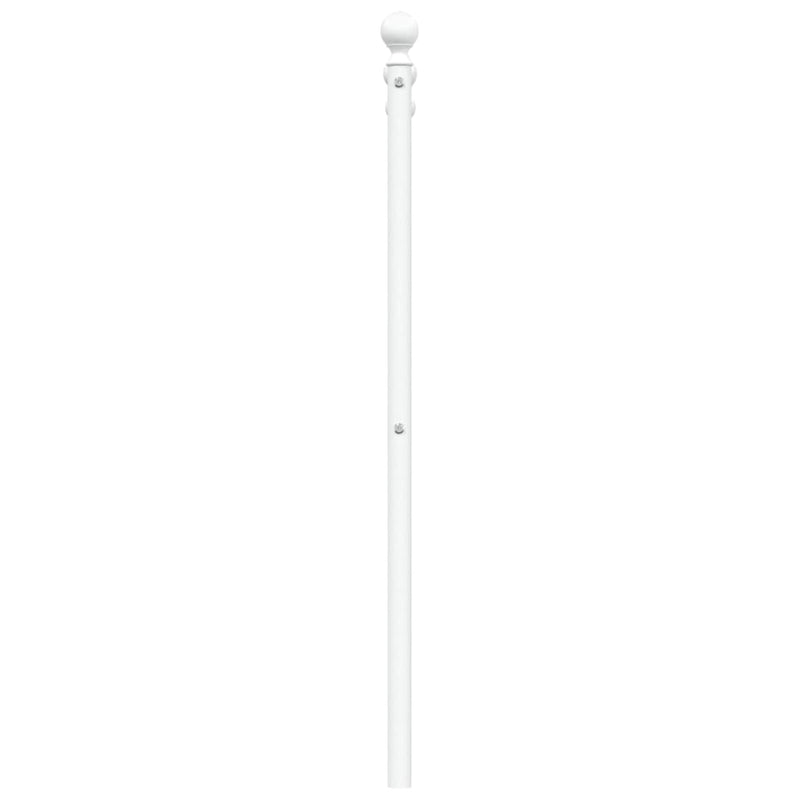 Tăblie de pat de schimb metalică, alb, 200 cm