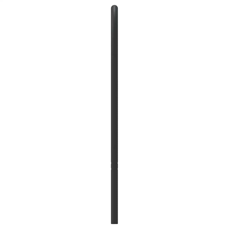Tăblie de pat de schimb metalică, negru, 135 cm