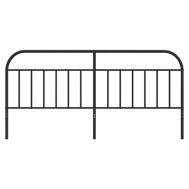Tăblie de pat de schimb metalică, negru, 193 cm