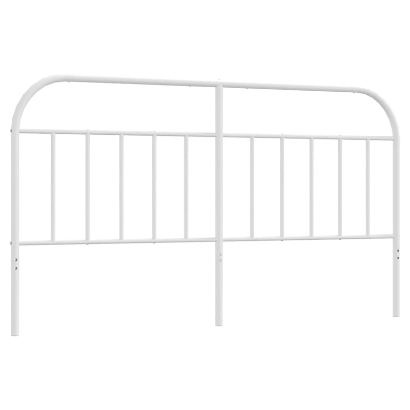 Tăblie de pat de schimb metalică, alb, 180 cm