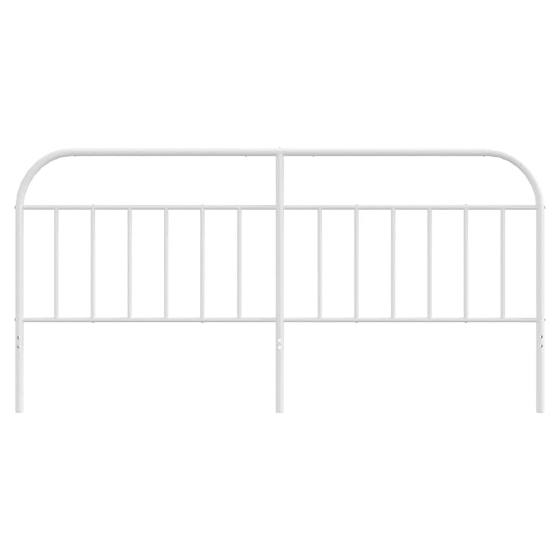Tăblie de pat de schimb metalică, alb, 200 cm