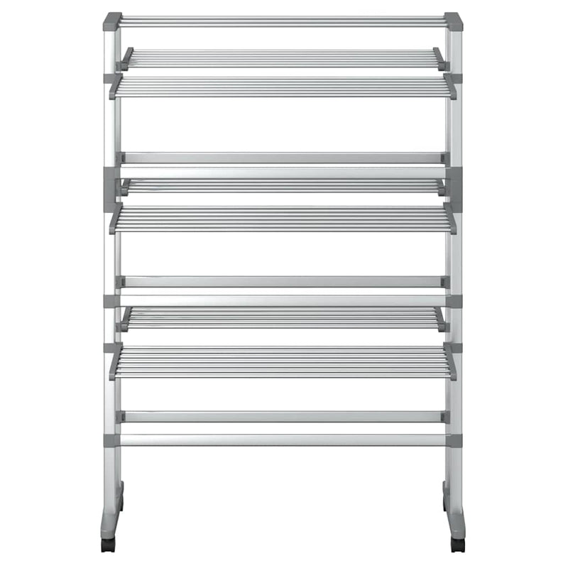 Uscător de rufe cu roți, 89x64x129 cm, aluminiu
