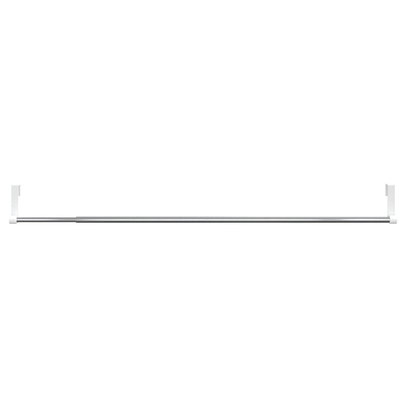 Șine pentru perdele 2 buc, alb și argintiu, 60-105 cm, aluminiu