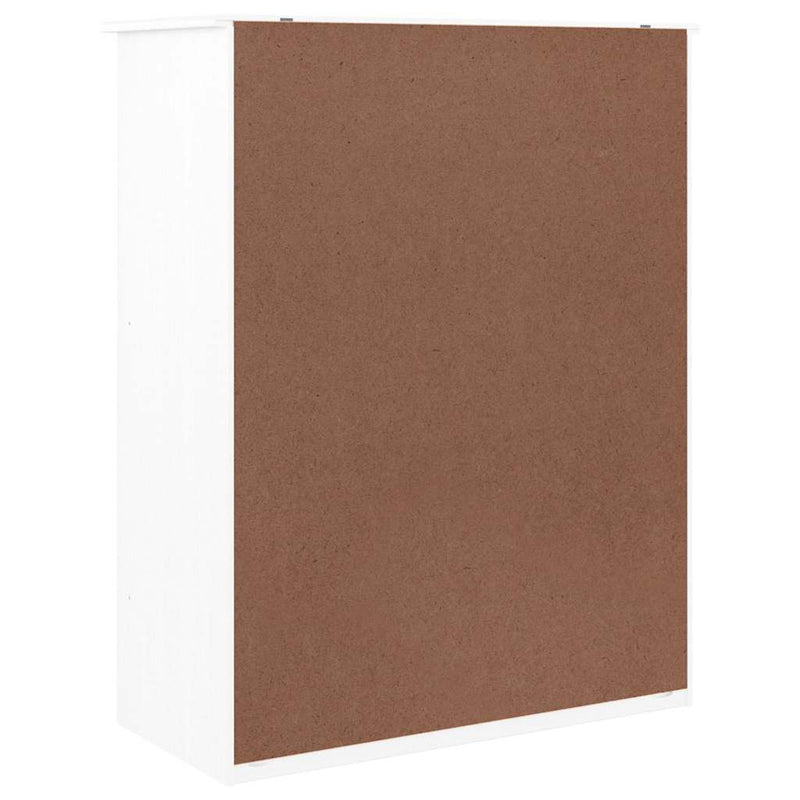 Pantofar ALTA, alb, 77x35x96 cm, lemn masiv de pin
