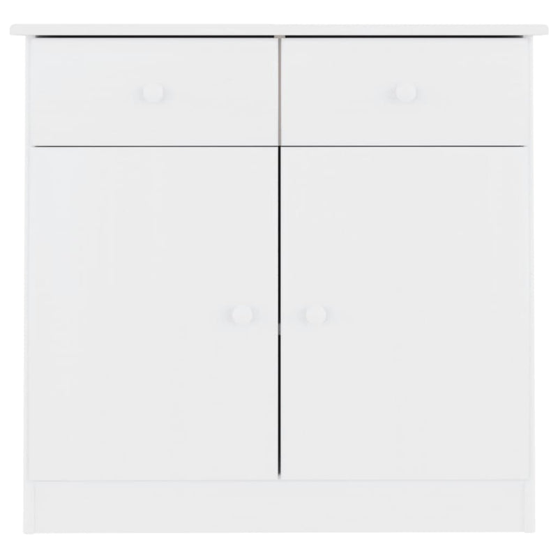 Dulap ALTA, alb, 77x35x73 cm, lemn masiv de pin