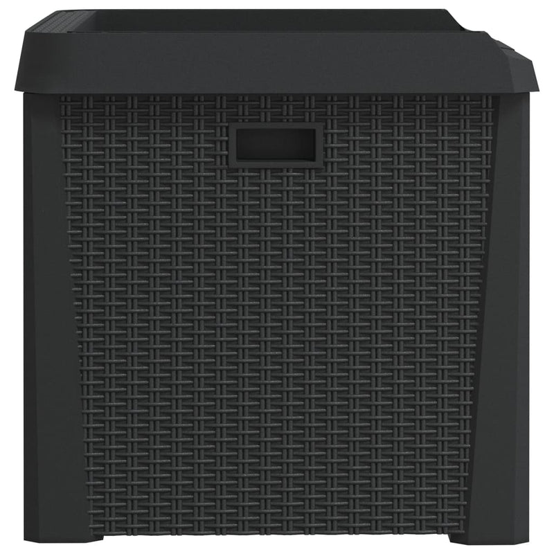 Cutie de depozitare pentru grădină, antracit, 125 L, PP