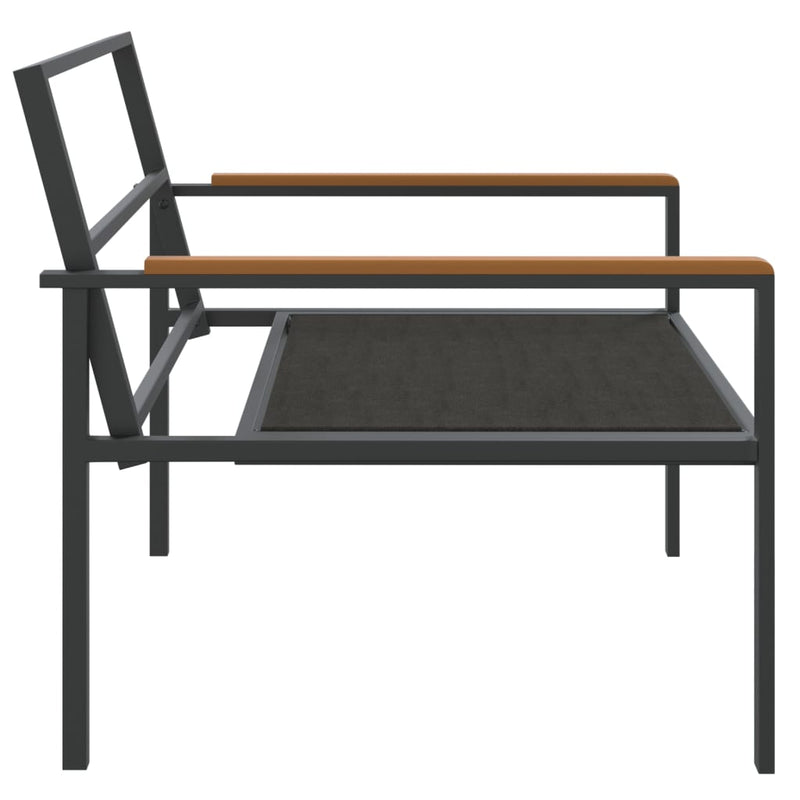 Set mobilier de grădină, cu perne, antracit, 4 piese, oțel