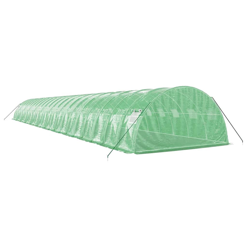 Seră cu cadru din oțel, verde, 88 m², 22x4x2 m