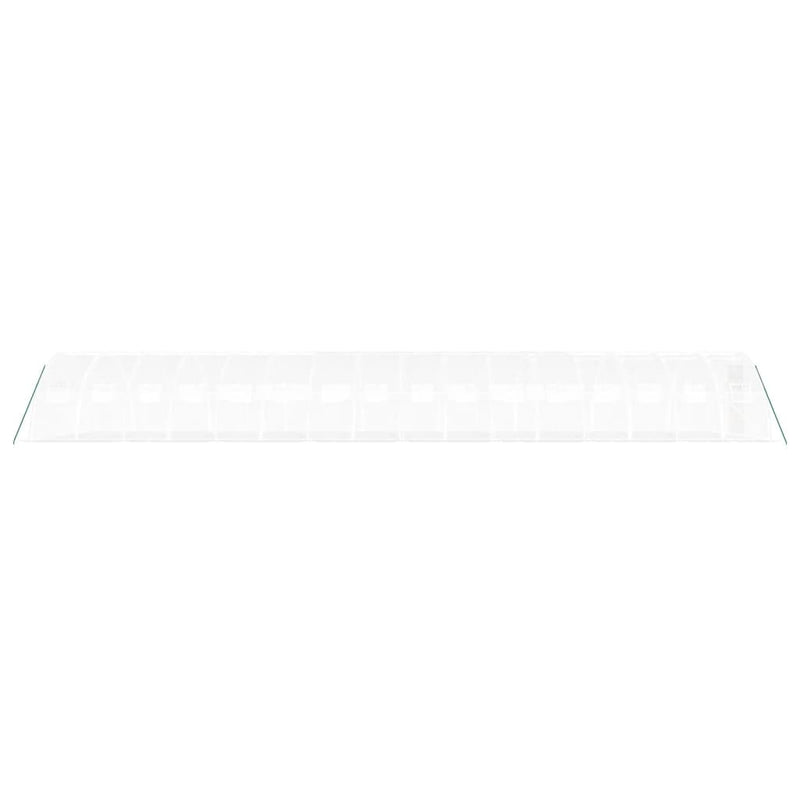 Seră cu cadru din oțel, alb, 64 m², 16x4x2 m