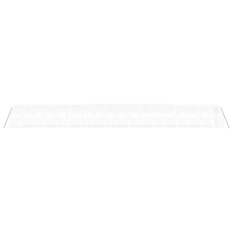 Seră cu cadru din oțel, alb, 72 m², 18x4x2 m