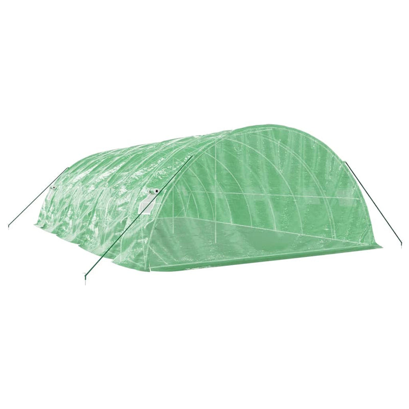 Seră cu cadru din oțel, verde, 40 m², 8x5x2,3 m