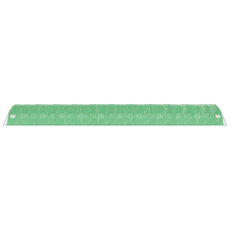 Seră cu cadru din oțel, verde, 110 m², 22x5x2,3 m