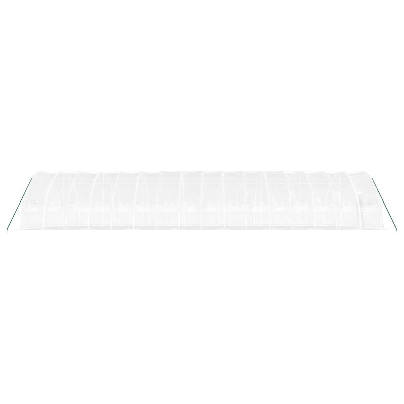 Seră cu cadru din oțel, alb, 96 m², 16x6x2,85 m