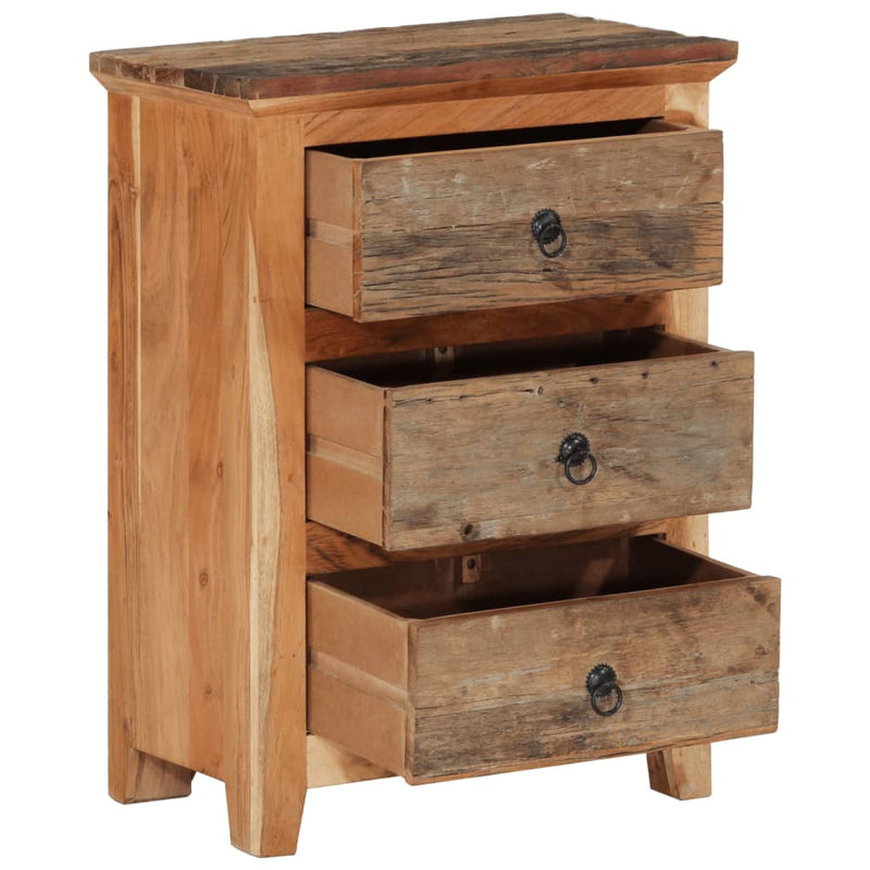 Dulap lateral, 55x33x75 cm, lemn masiv de acacia