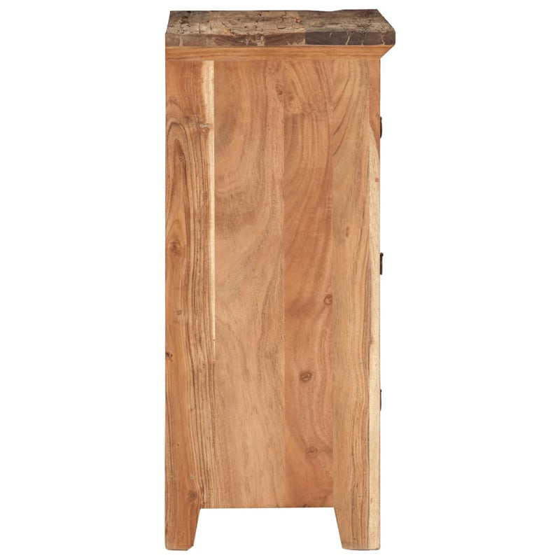 Dulap lateral, 55x33x75 cm, lemn masiv de acacia