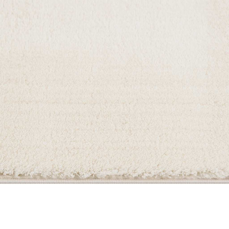 Covor Shaggy, crem, alb, 240x340 cm, poliester
