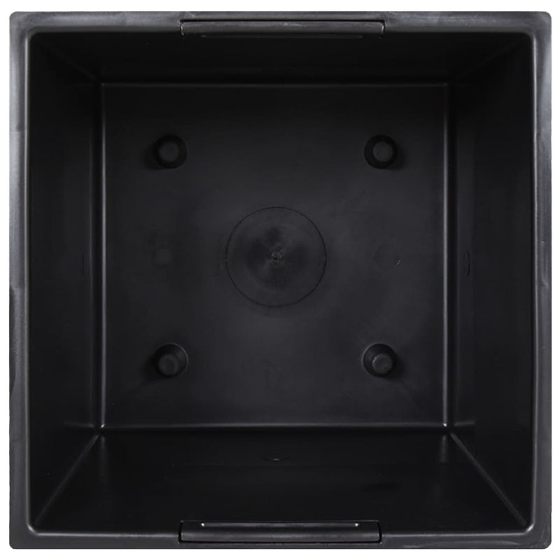 Jardinieră cu interior detașabil, alb, 11 / 26,5 L, PP ratan