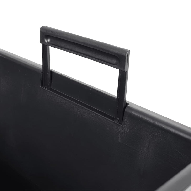 Jardinieră cu interior detașabil, alb, 21 / 49 L, PP ratan