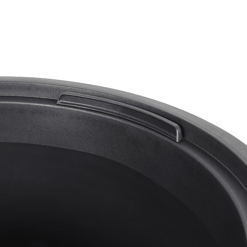 Jardinieră cu interior detașabil, alb, 18 / 45 L, PP canelat