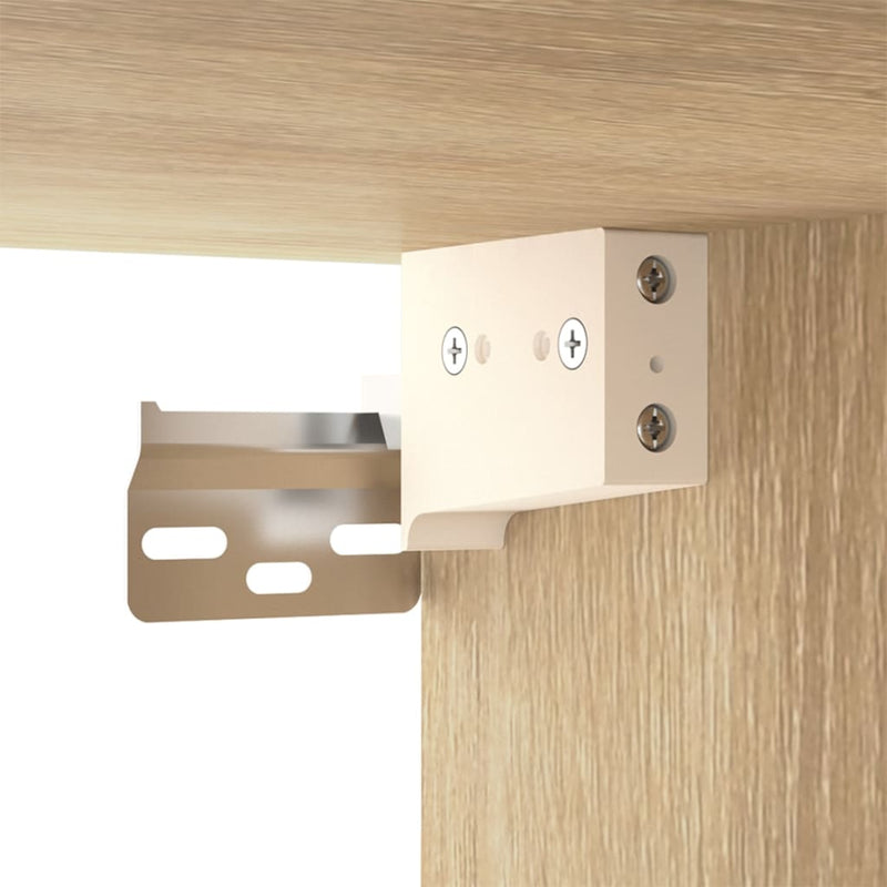Dulapuri TV montate pe perete 2 buc stejar sonoma 80x34,5x40 cm