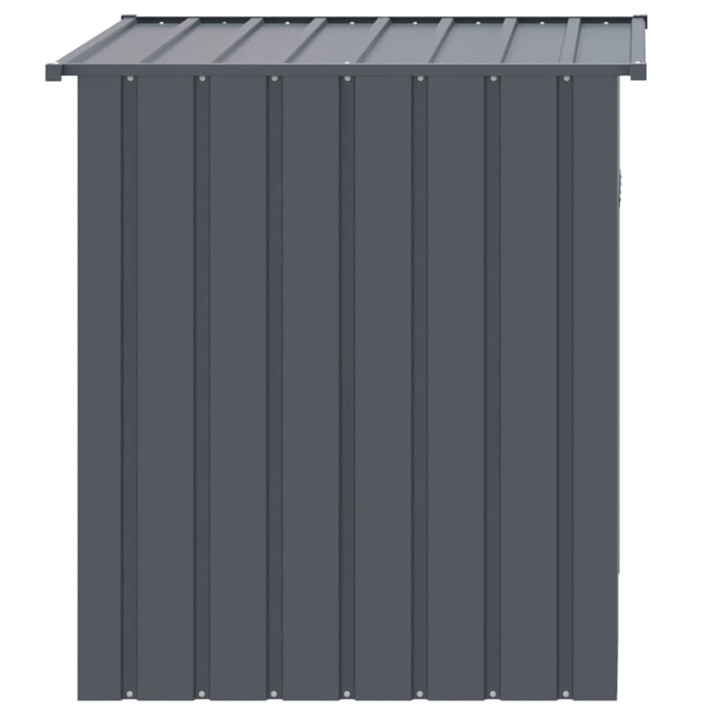 Cușcă pentru câini cu acoperiș antracit 110x103x109 cm oțel galvanizat
