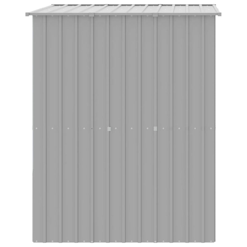 Cușcă câine acoperiș gri deschis 165x153x181 cm oțel galvanizat