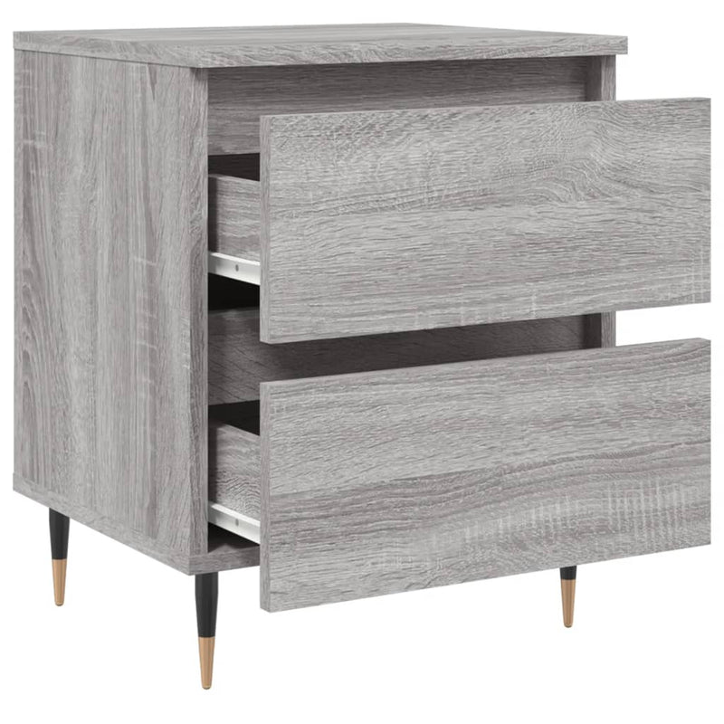 Noptieră, gri sonoma, 40x35x50 cm, lemn compozit