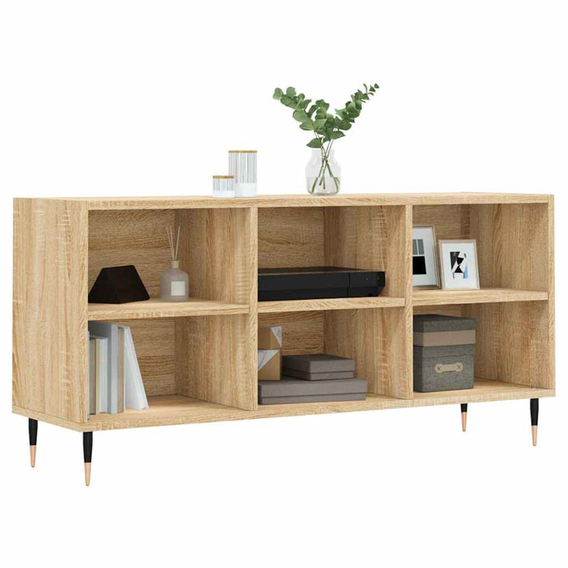 Comodă TV, stejar sonoma, 103,5x30x50 cm, lemn compozit