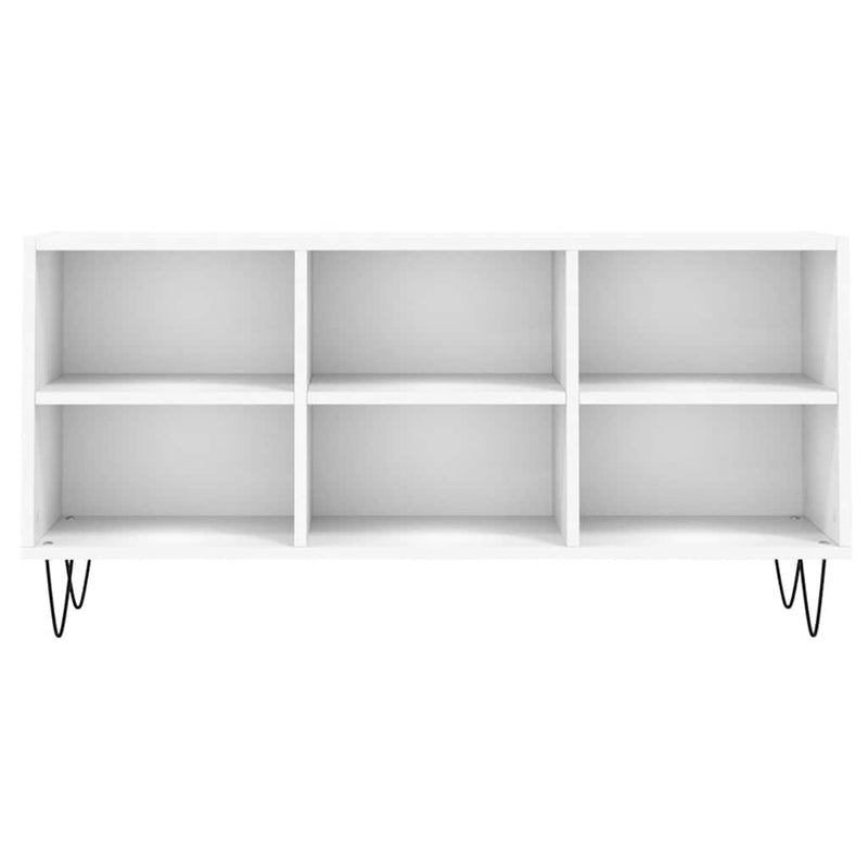 Comodă TV, alb, 103,5x30x50 cm, lemn compozit