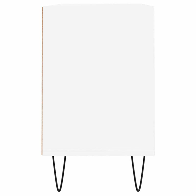 Comodă TV, alb, 103,5x30x50 cm, lemn compozit