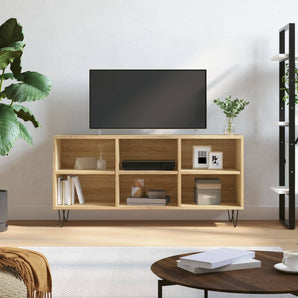 Comodă TV, stejar sonoma, 103,5x30x50 cm, lemn compozit