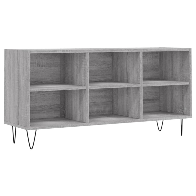 Comodă TV, gri sonoma, 103,5x30x50 cm, lemn compozit