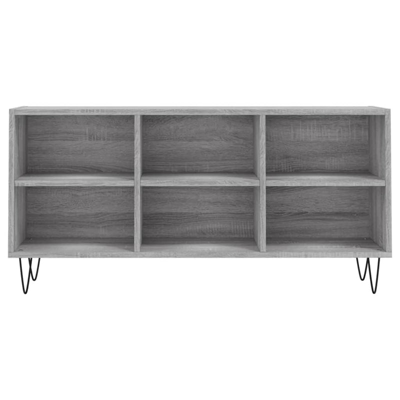 Comodă TV, gri sonoma, 103,5x30x50 cm, lemn compozit