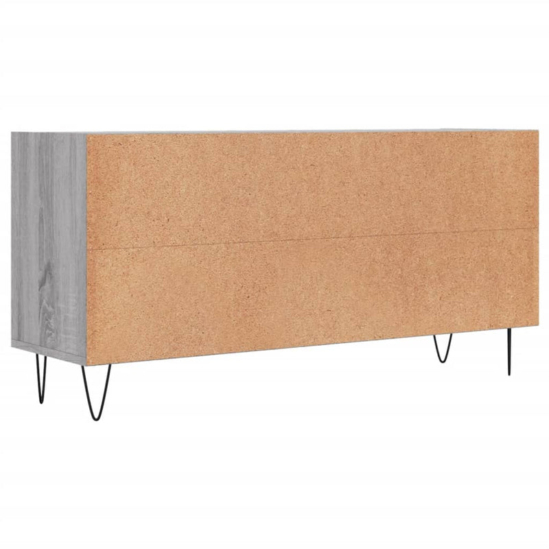 Comodă TV, gri sonoma, 103,5x30x50 cm, lemn compozit
