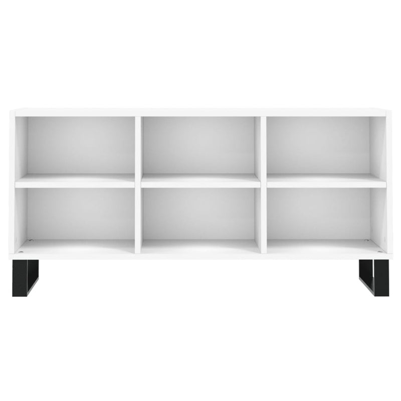 Comodă TV, alb, 103,5x30x50 cm, lemn compozit