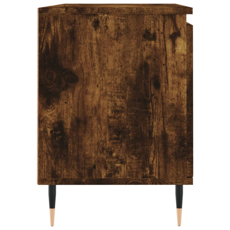 Comodă TV, stejar fumuriu, 104x35x50 cm, lemn compozit